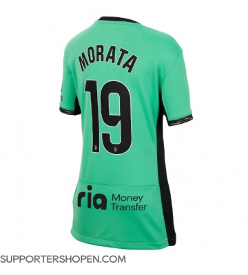 Atletico Madrid Alvaro Morata #19 Tredje Matchtröja Dam 2023-24 Kortärmad